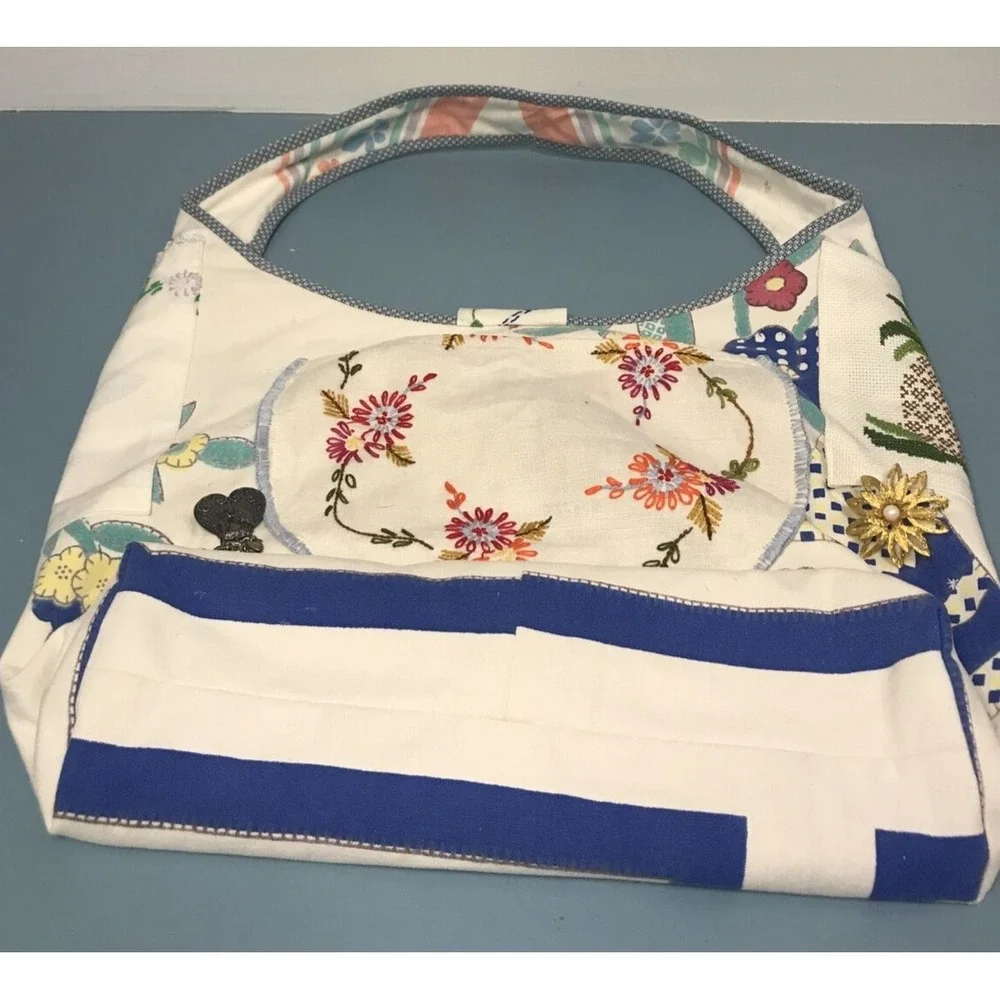 Upcycled HandBag Vintage Linens Cottagecore